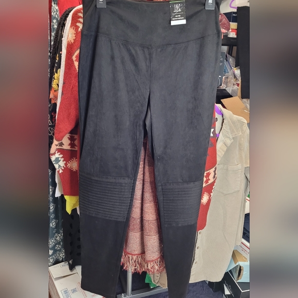 LARGE 3PRS Legging bundle INC Silver Metallic INC Faux suede INC Jersey knit - Picture 12 of 13